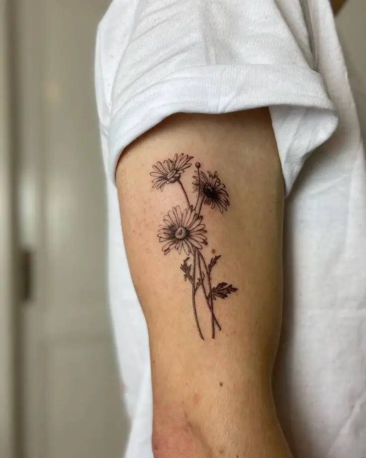 daisy tattoos for men