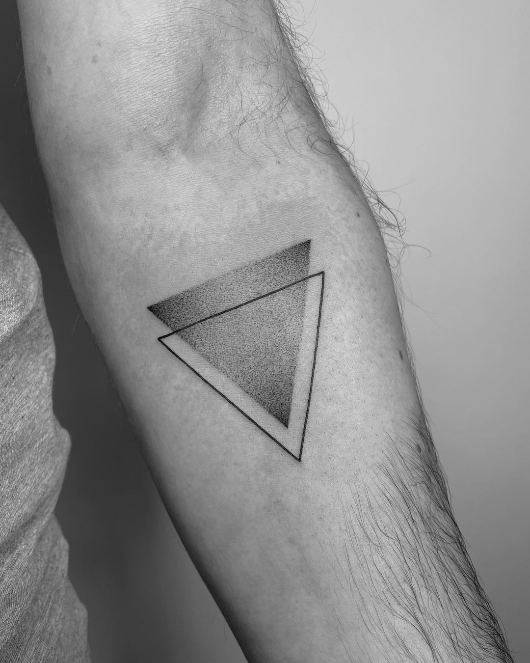 double triangle tattoo by doe.ink