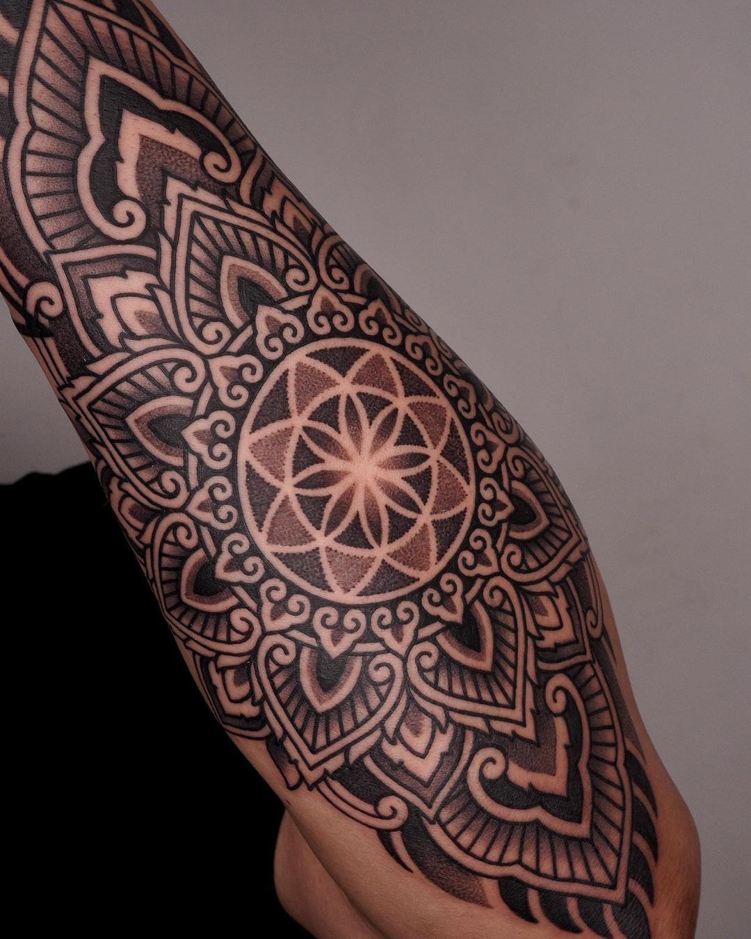 geometric mandala tattoo design by niki niki niki