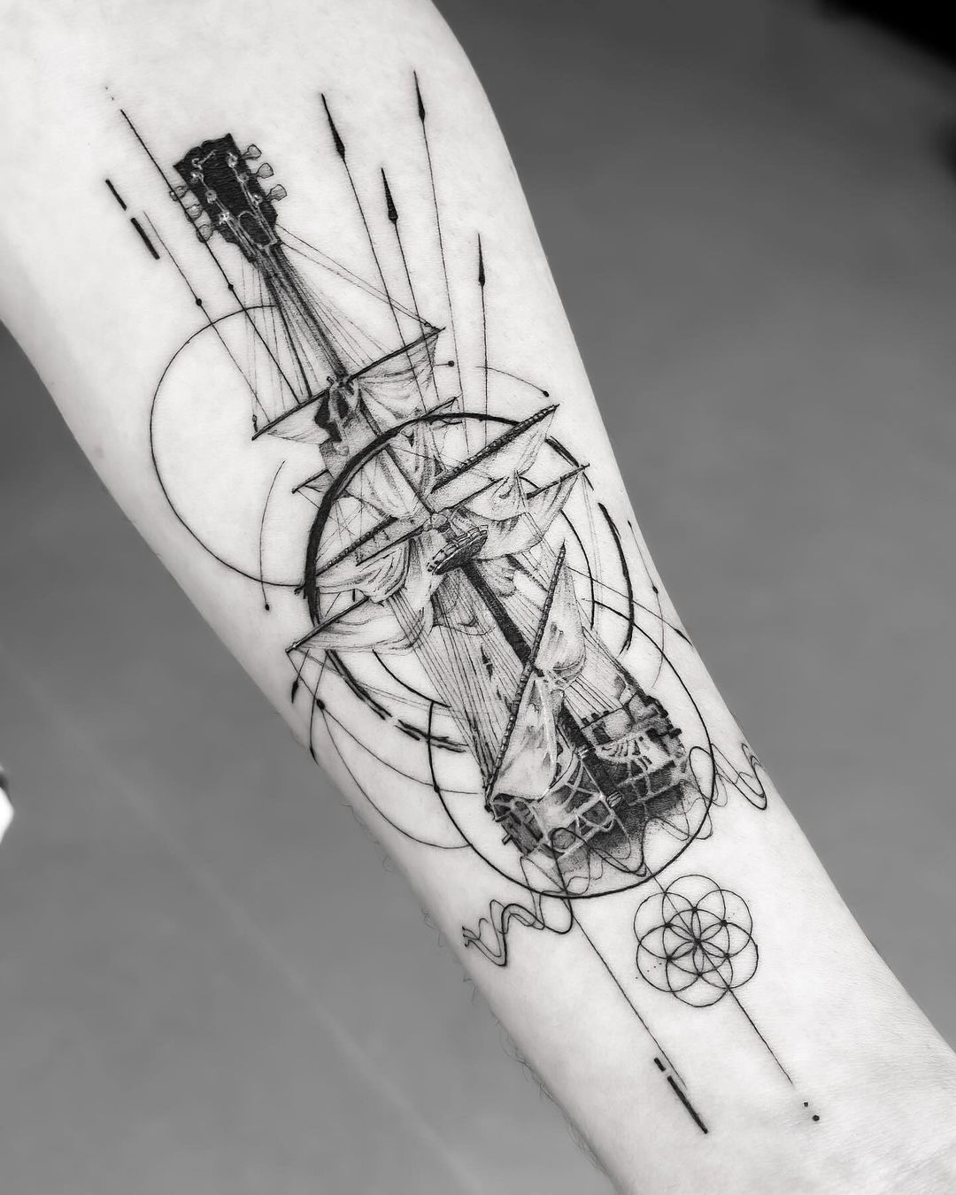 geometric tattoos for men by drop of you