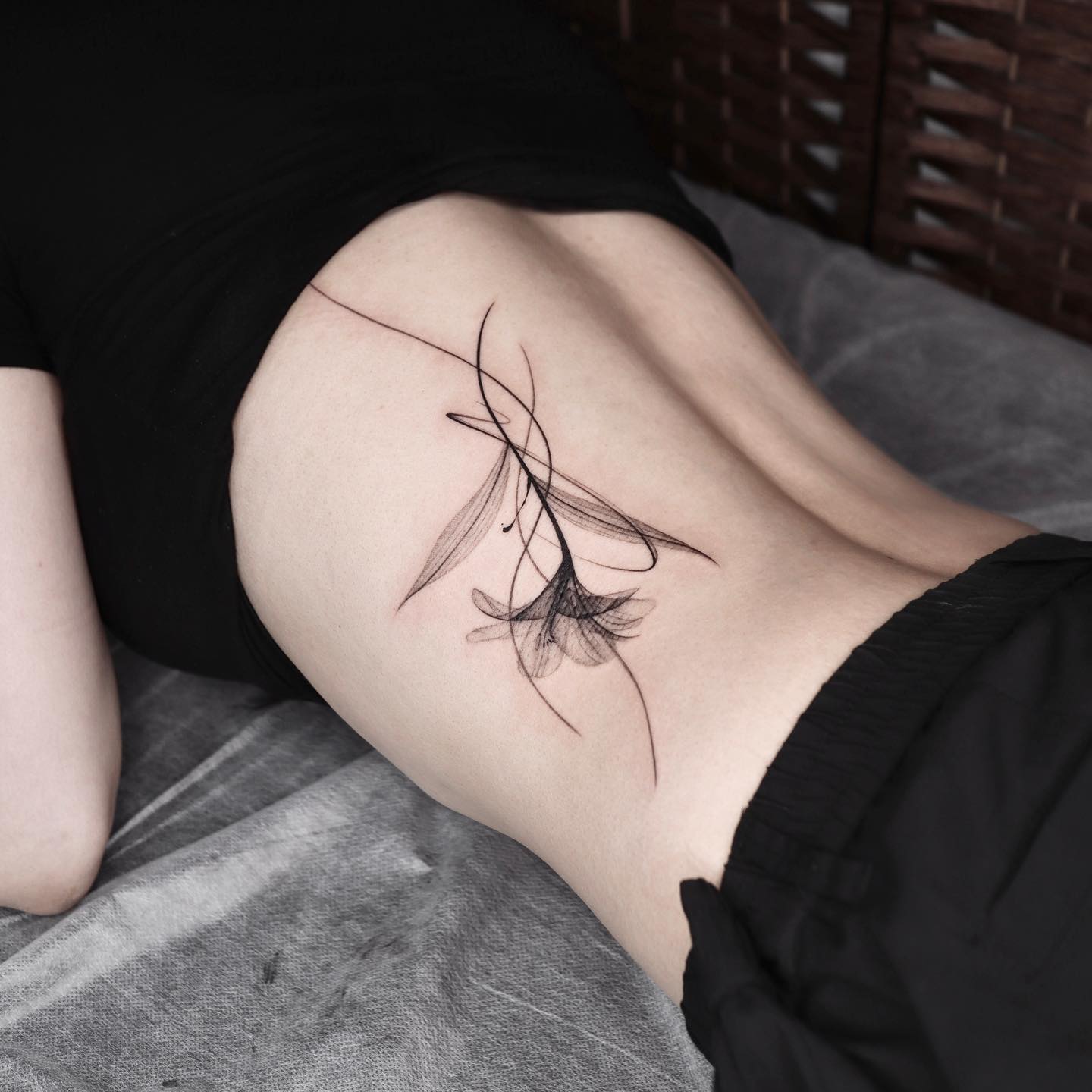 lily tattoo by