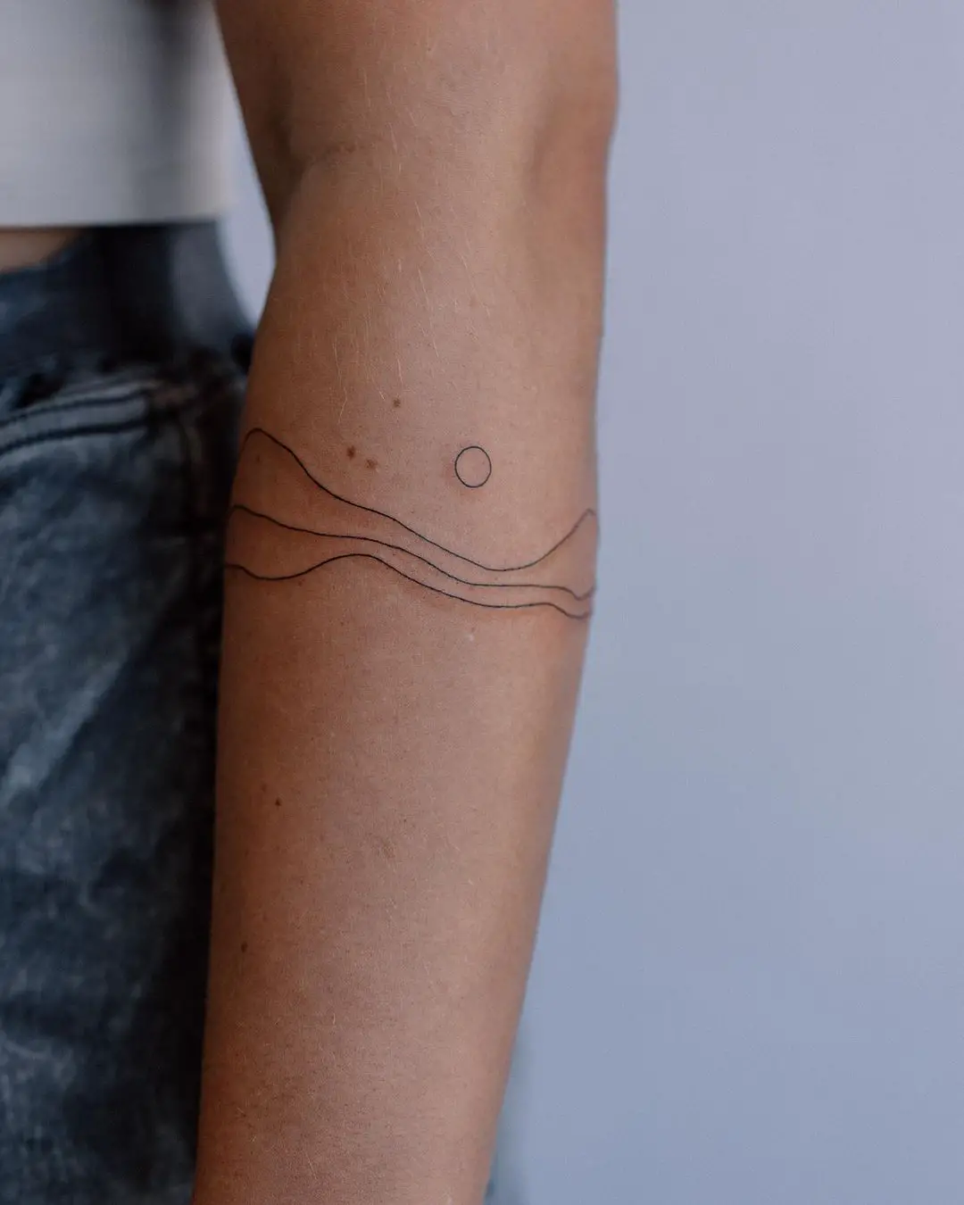 simple mountain tattoo design by tattoobymeg