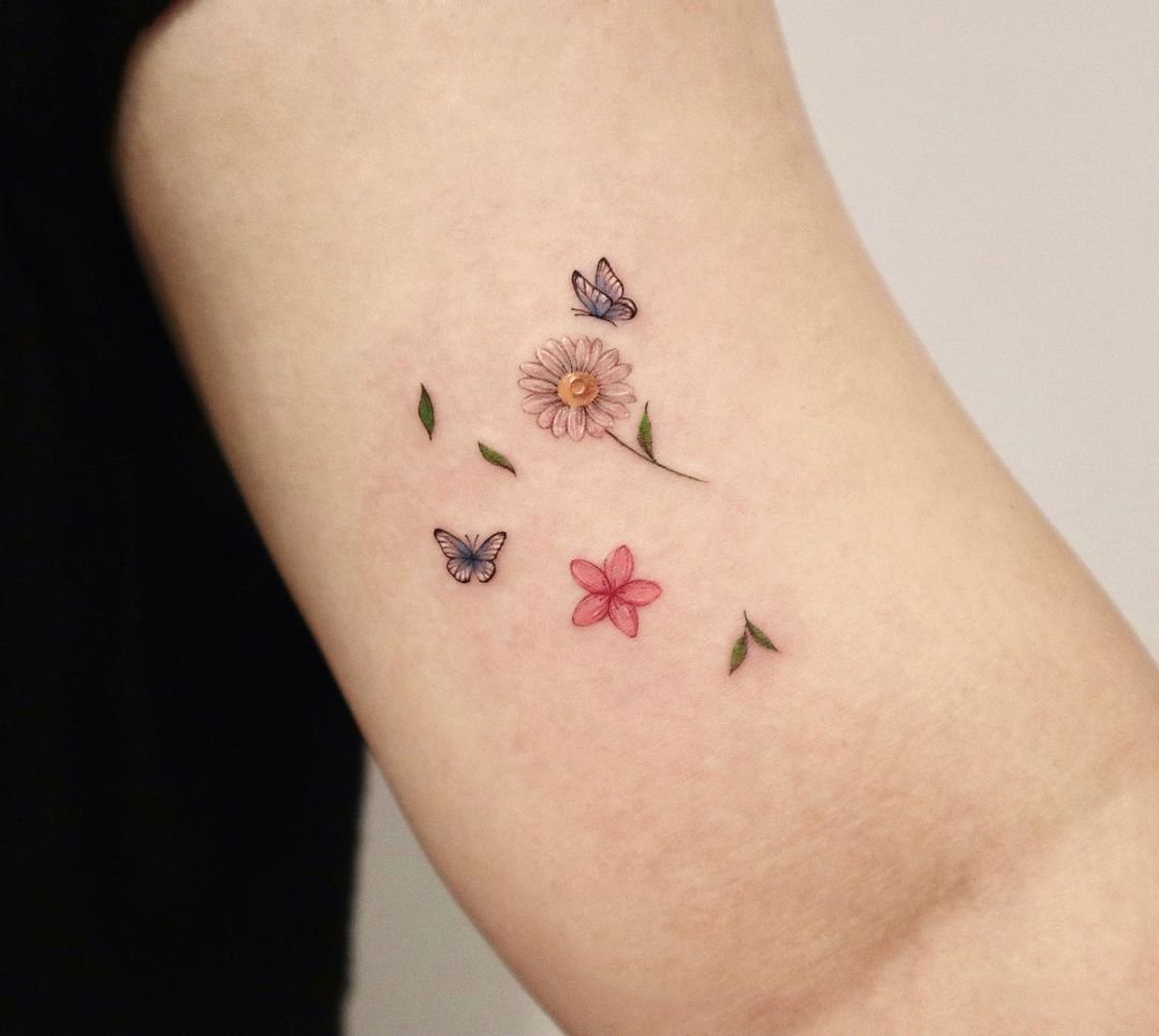 single flower tattoo design by yezottt