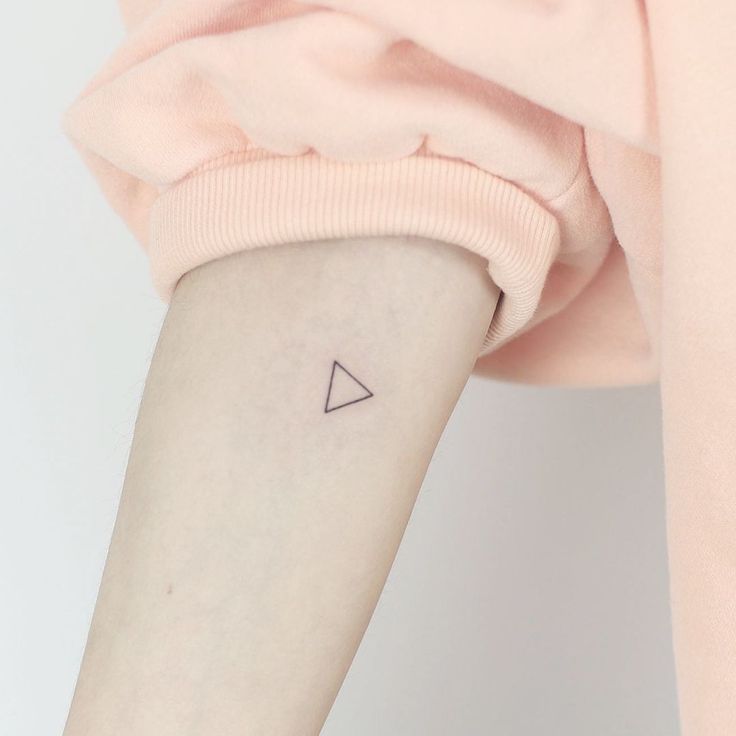 small triangle tattoo design
