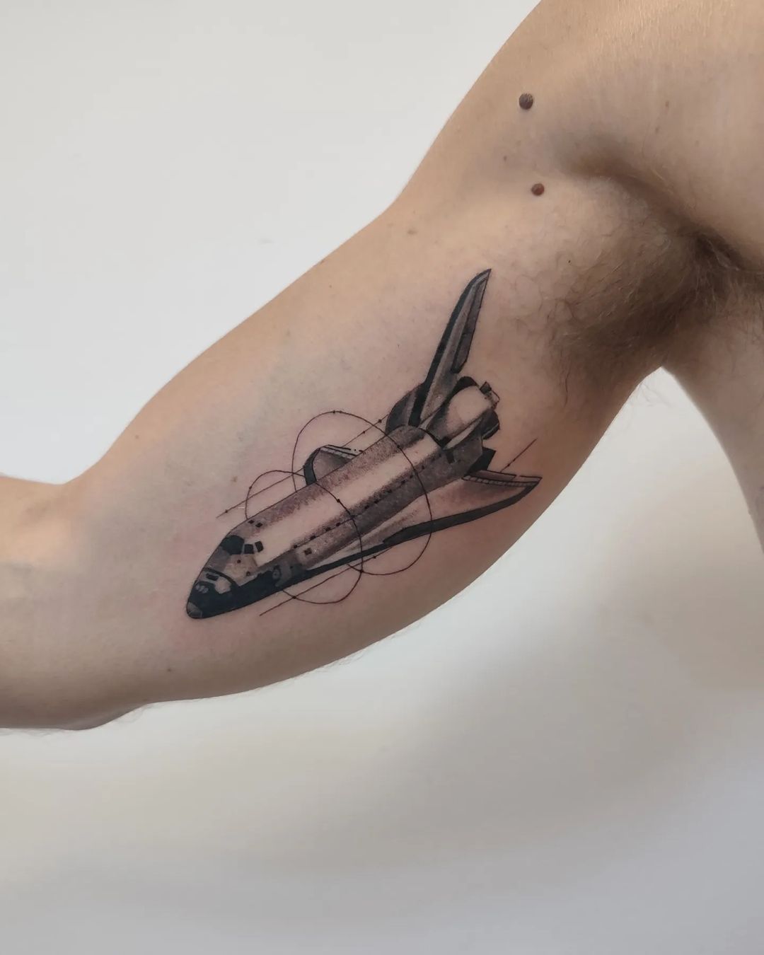 spaceship tattoo designs by virginetatouage