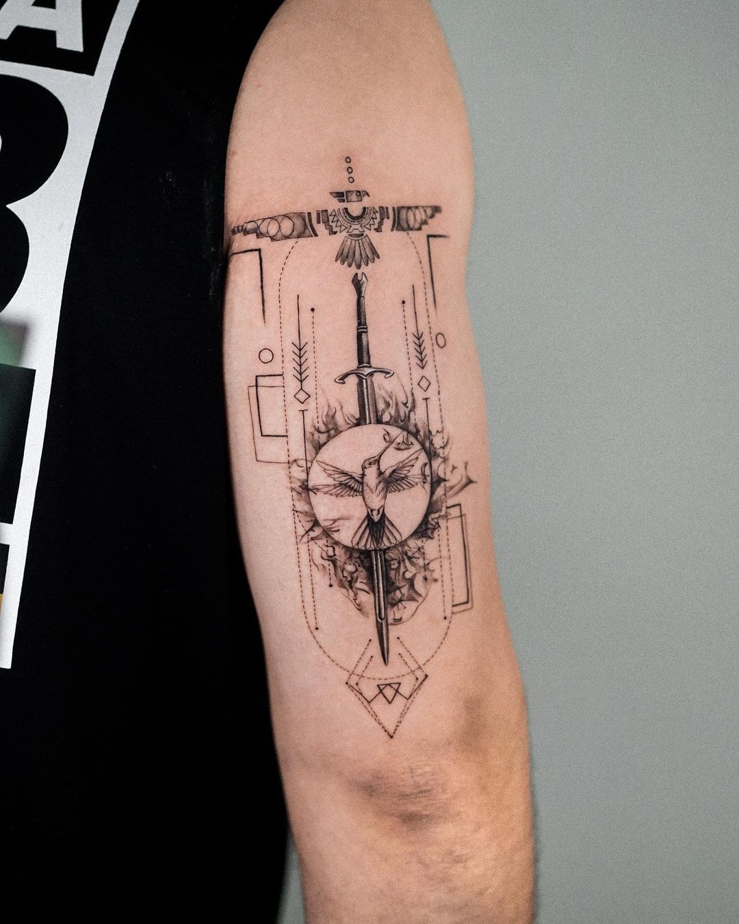 sword on arm tattoo by sametyaman.ink