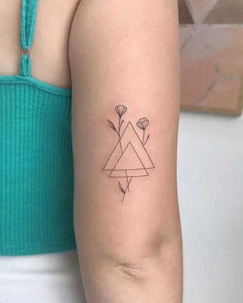 triangle on arm design