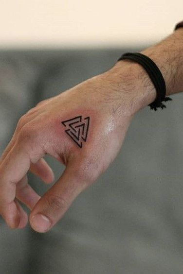 tribal triangle tattoo design ideas