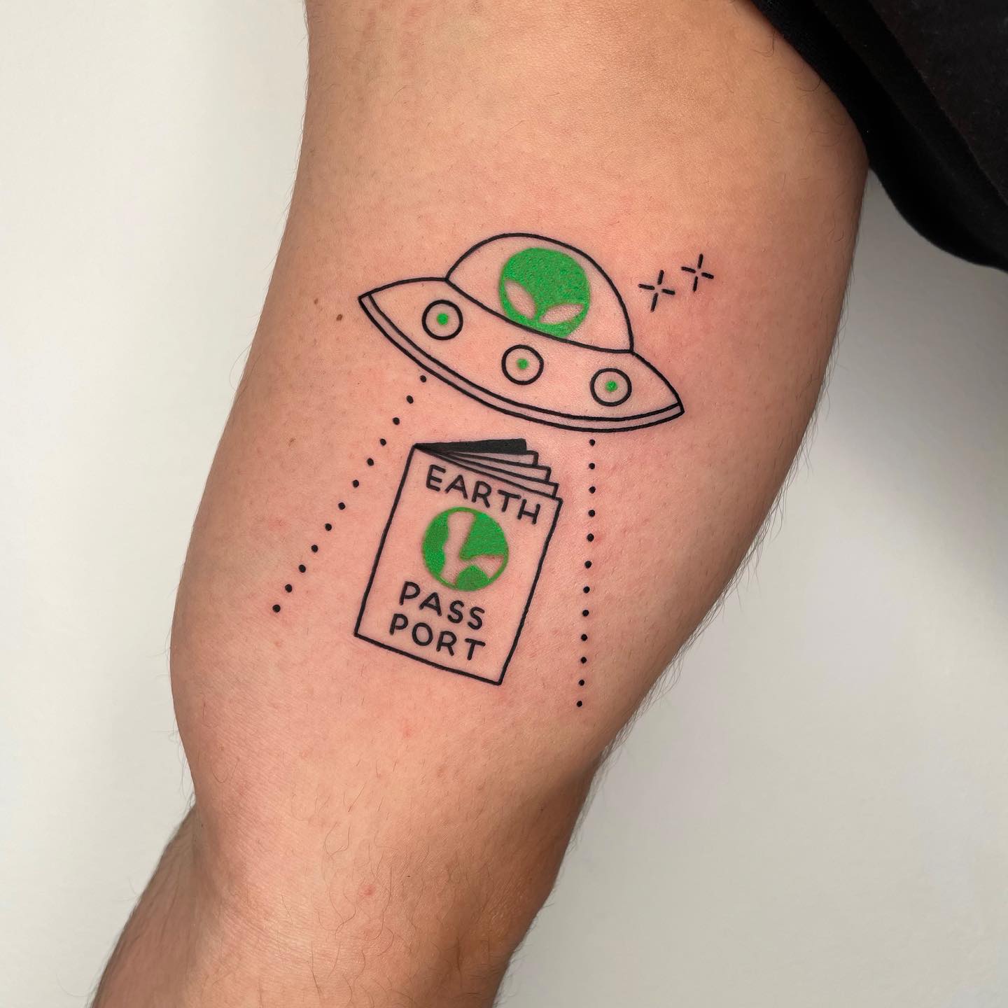 ufo tattoos by nancydestroyer
