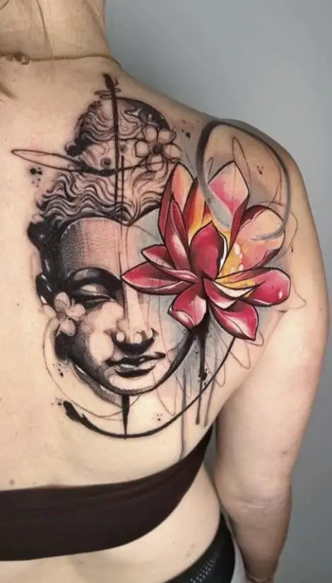 Abstract buddha tattoo designs