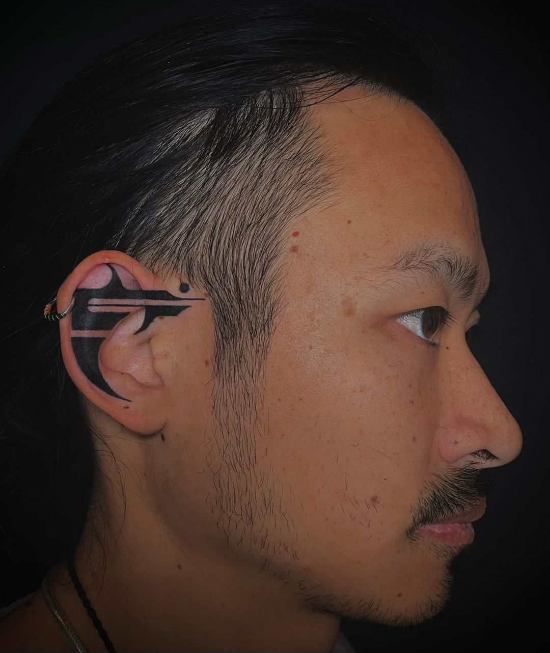 Amazing ear tattoos for men by el.dot .tattoo
