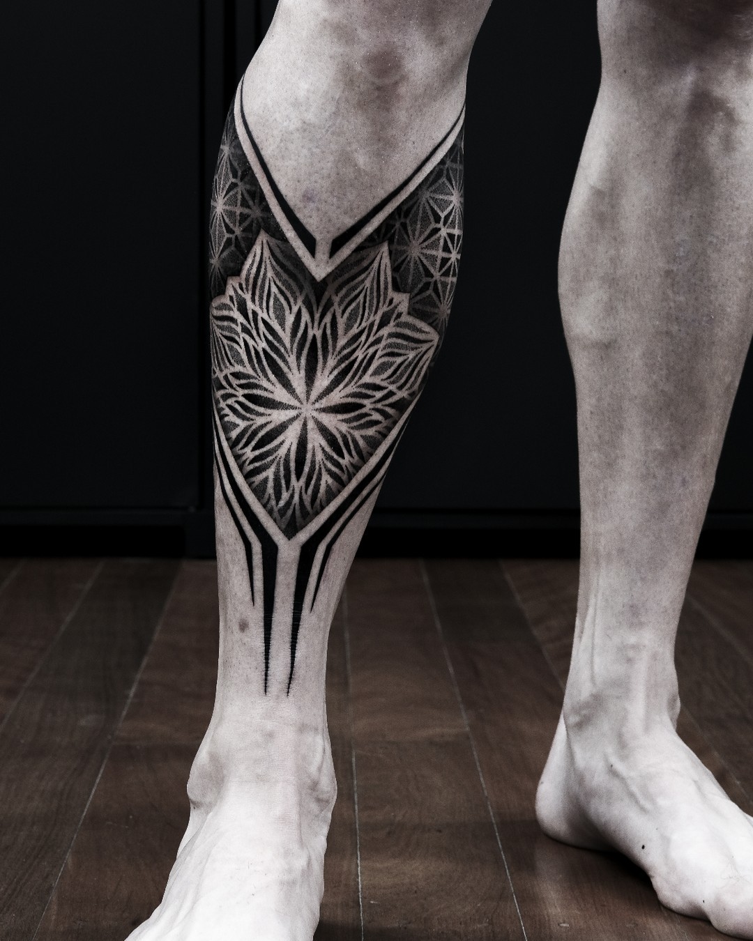 Amazing mandala leg sleeve by liris.ink