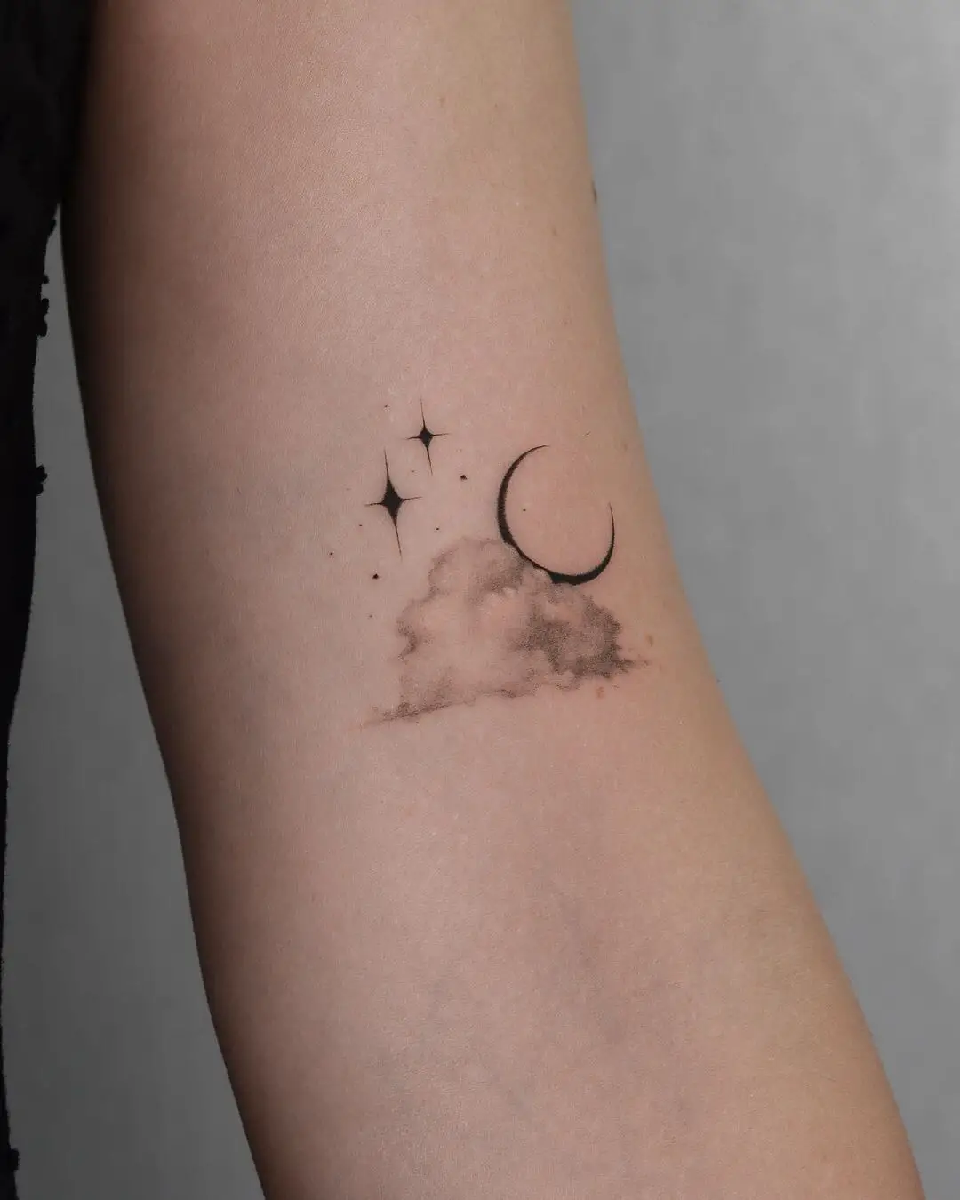 Cute cloud tattoo by tattoodo