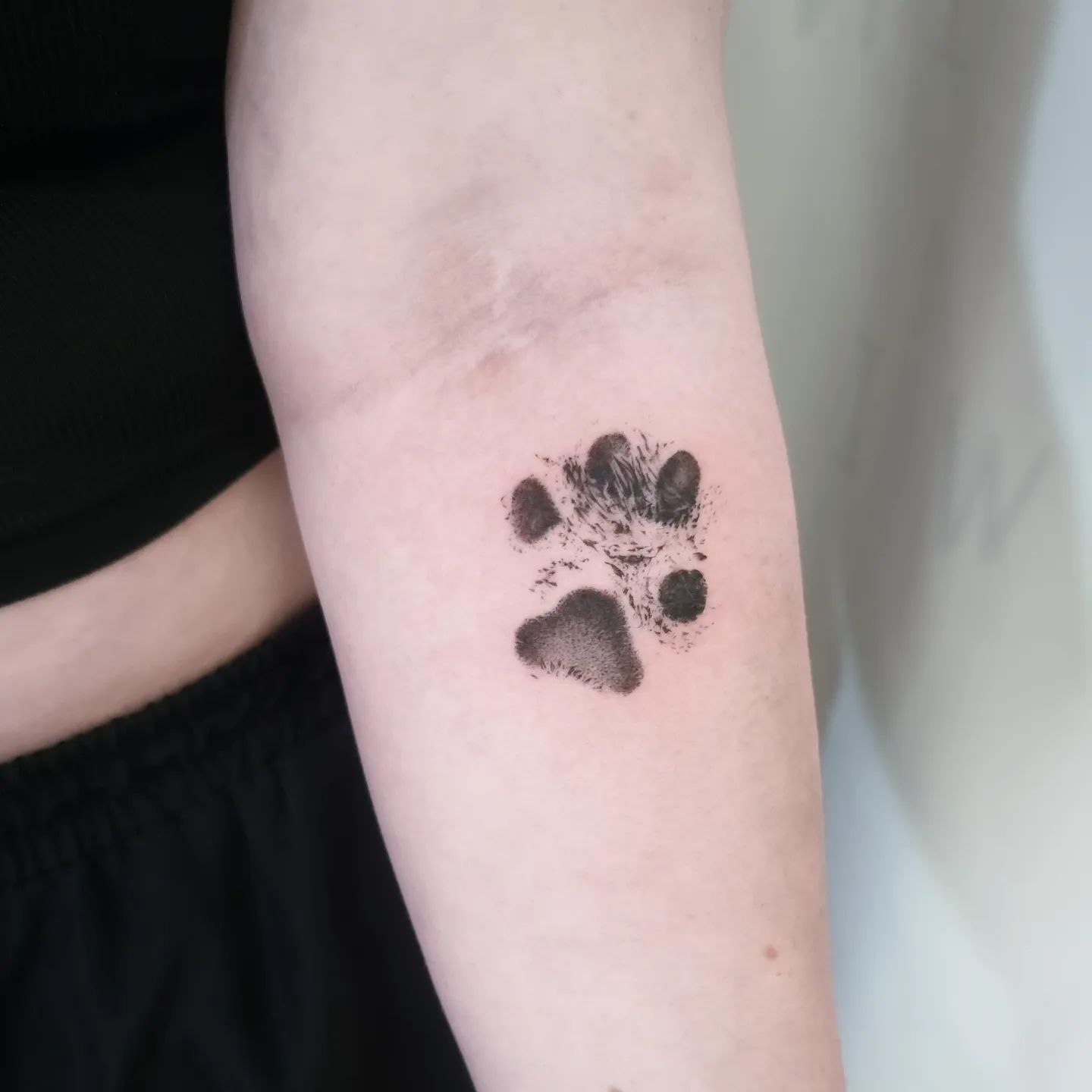 Cute paw tattoo by tattooist sazin