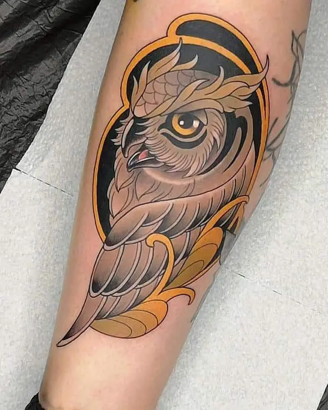 Neo traditional eagle tattoo