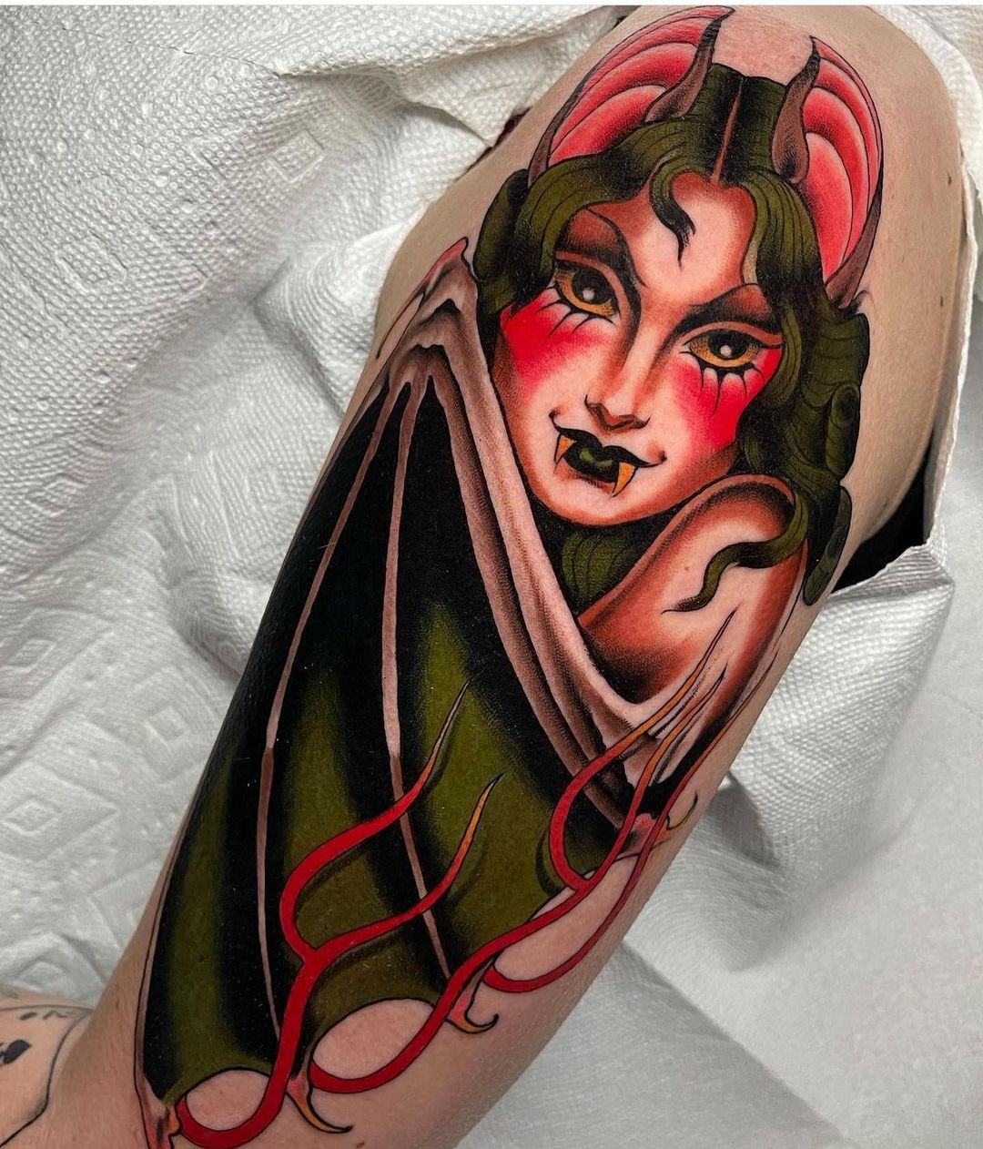 Neo traditional portrait by courtmello