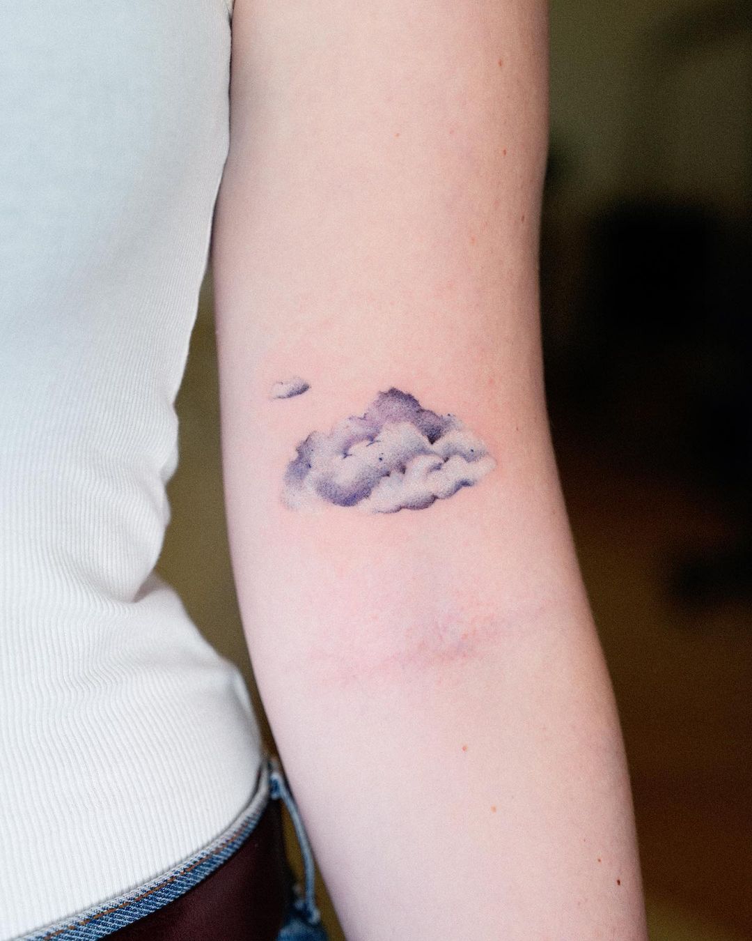 Small cloud tattoo design by veroni.ink
