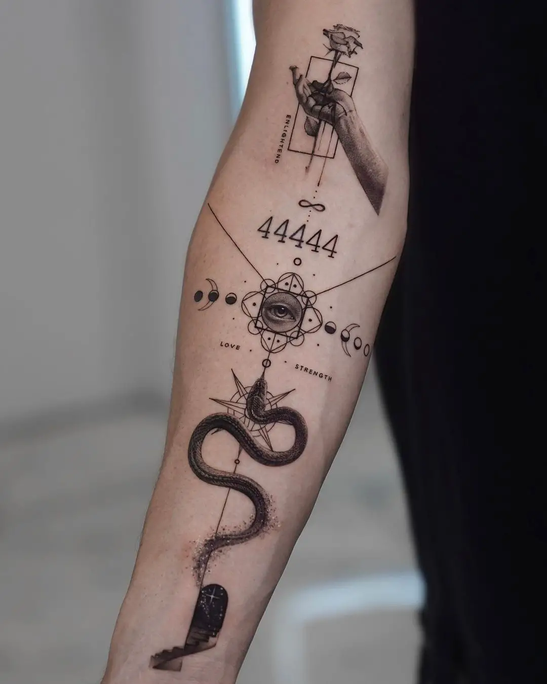 amazing forearm sleeve tattoo by ogitattooer