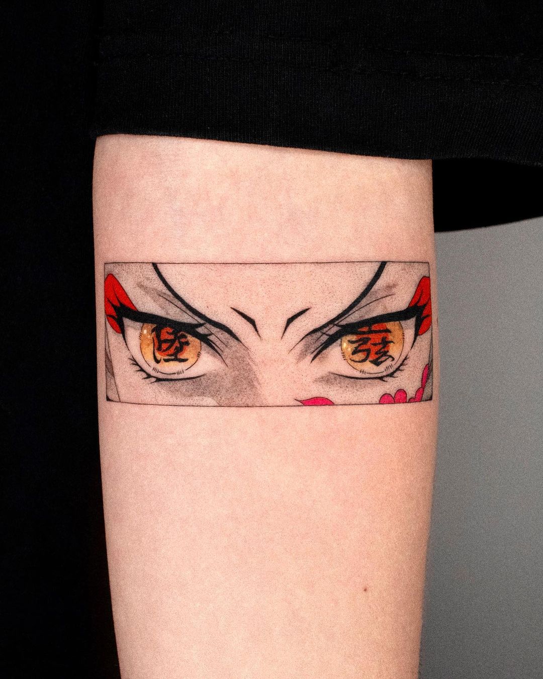 anime eye tattoo by omantattoo