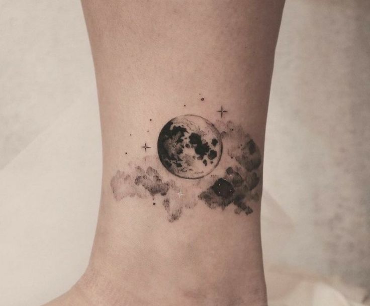 black and white earth tattoo ideas