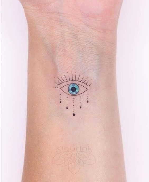 blue eye tattoo