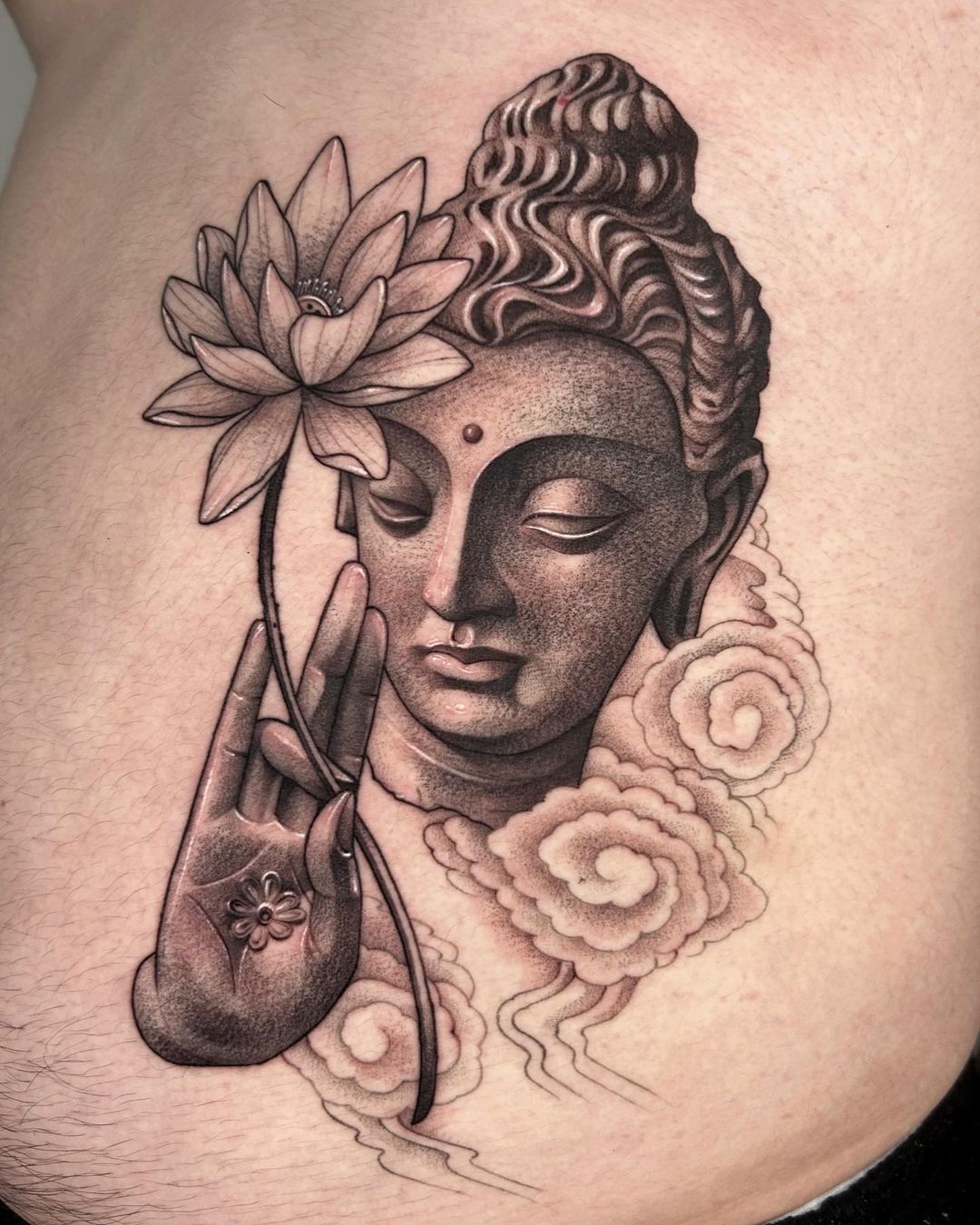 buddha lotus tattoo by sudalisotter