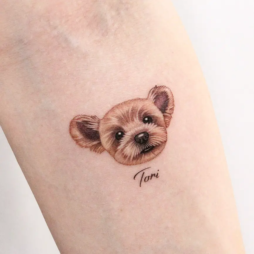 dogs tattoos by tattooist nanci