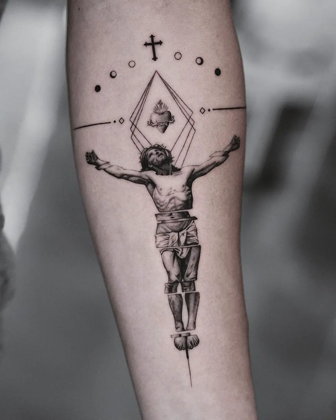 Amazing jesus tattoos by kidneedle tattoo