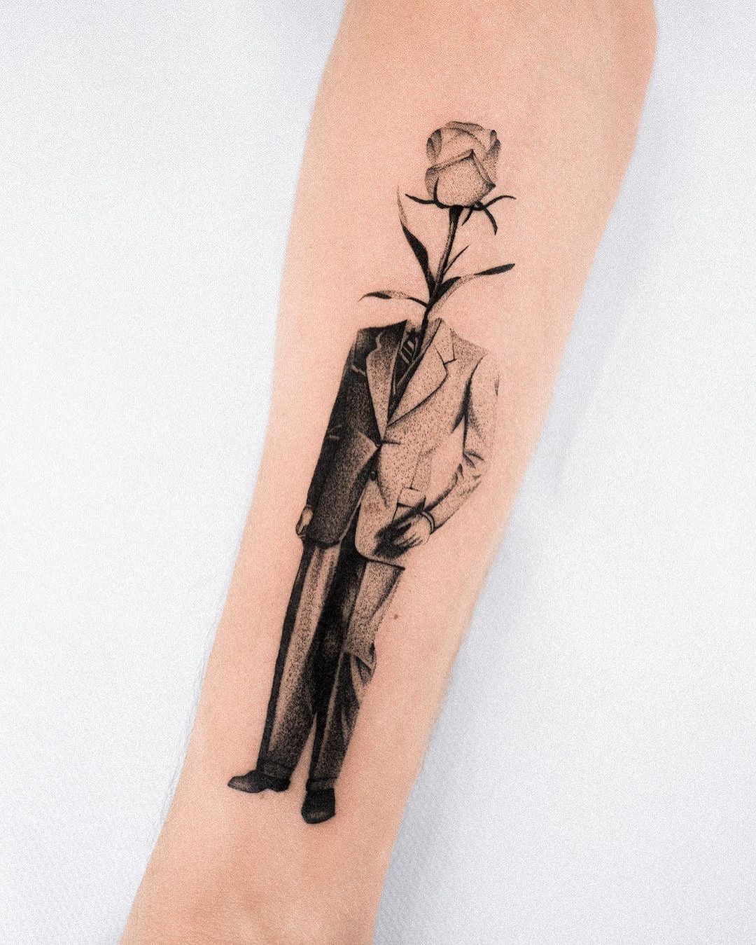 Flower tattoos by inker land