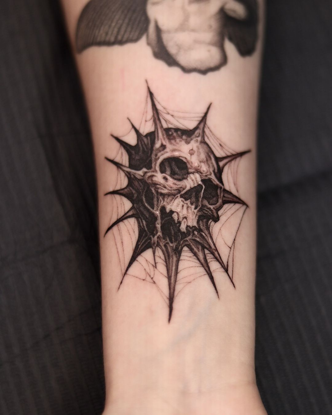 Skull design by apso tattoo