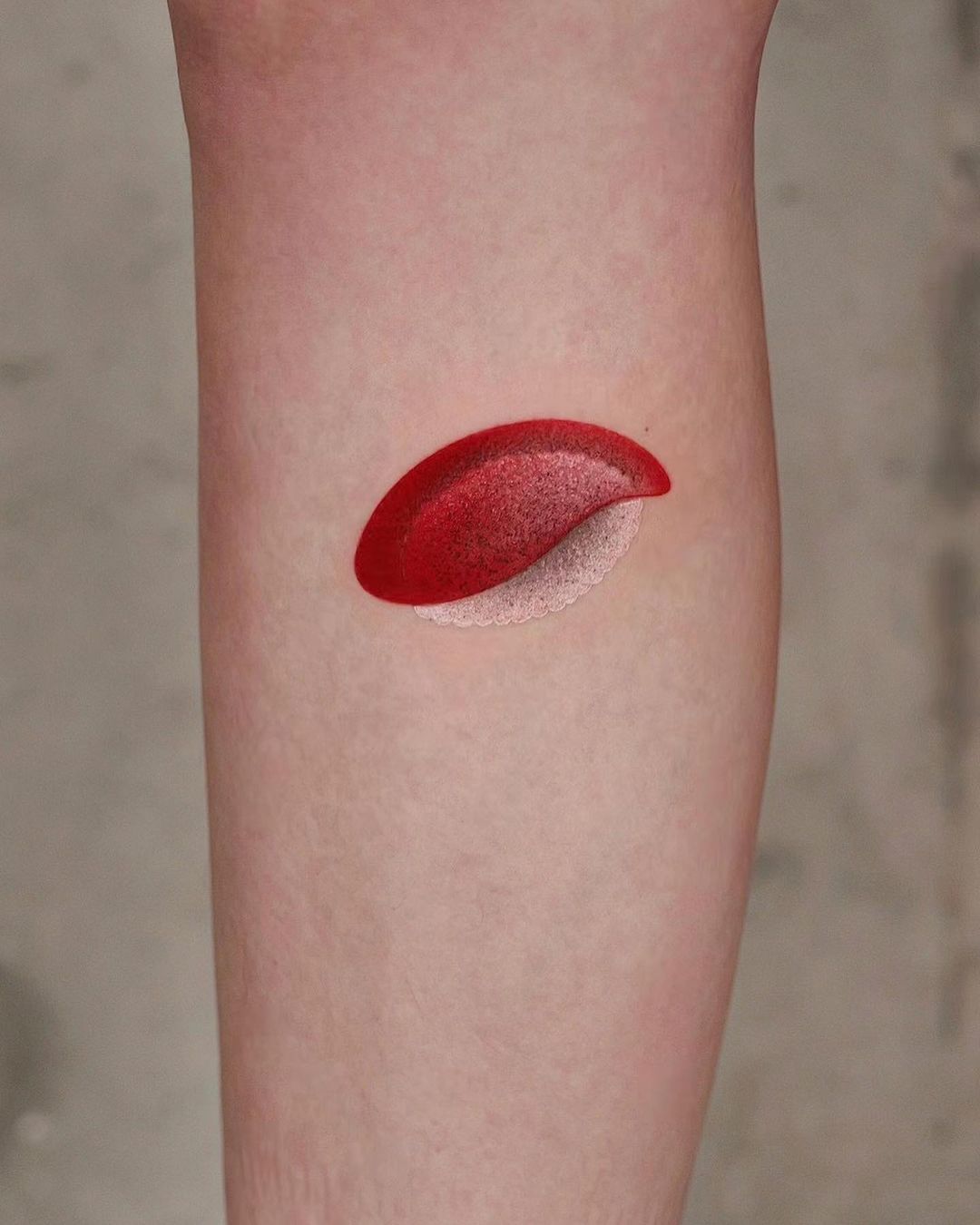 Small leg tattoo by newtattoo studio