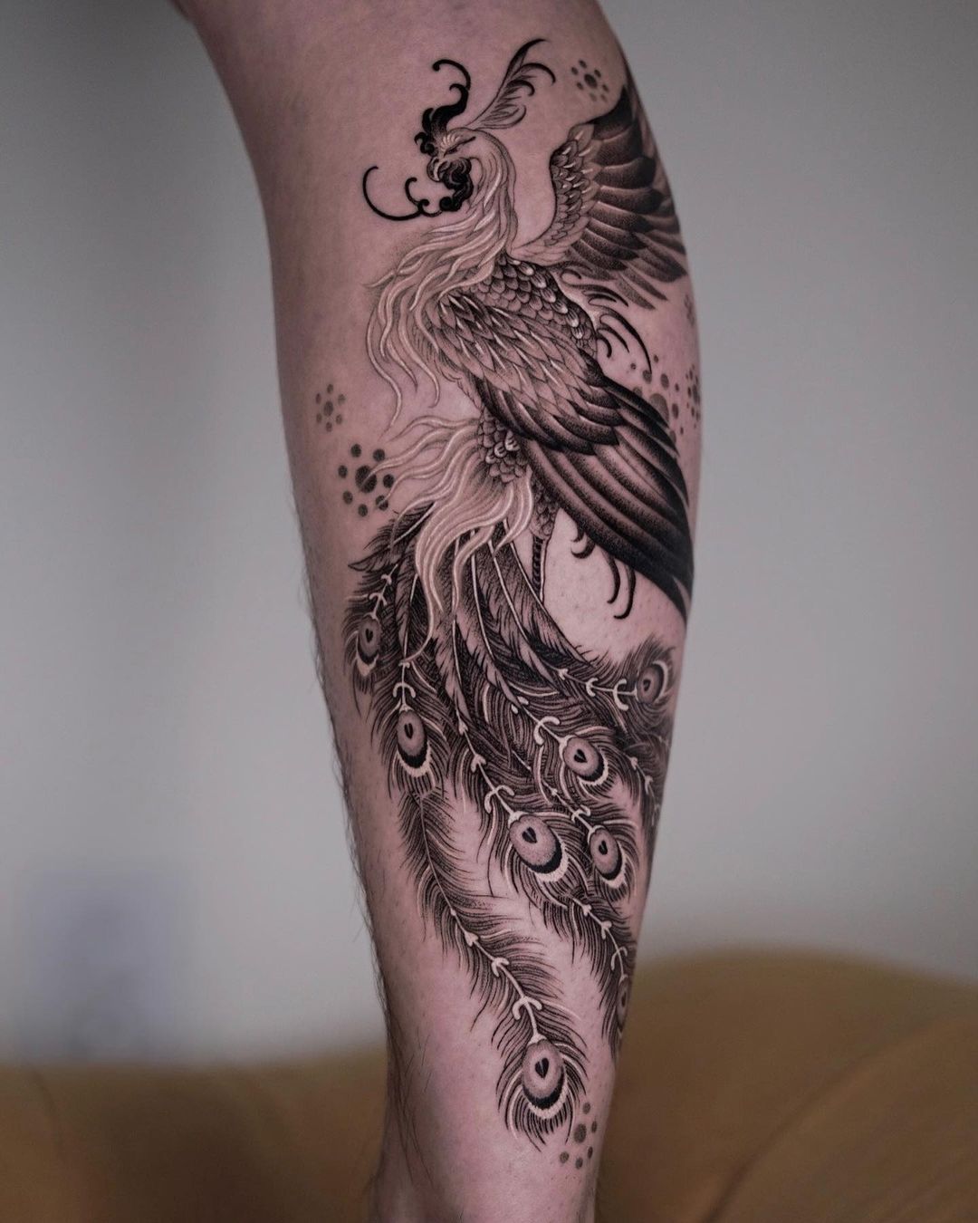 amazing phoenix tattoo by ssamu tt