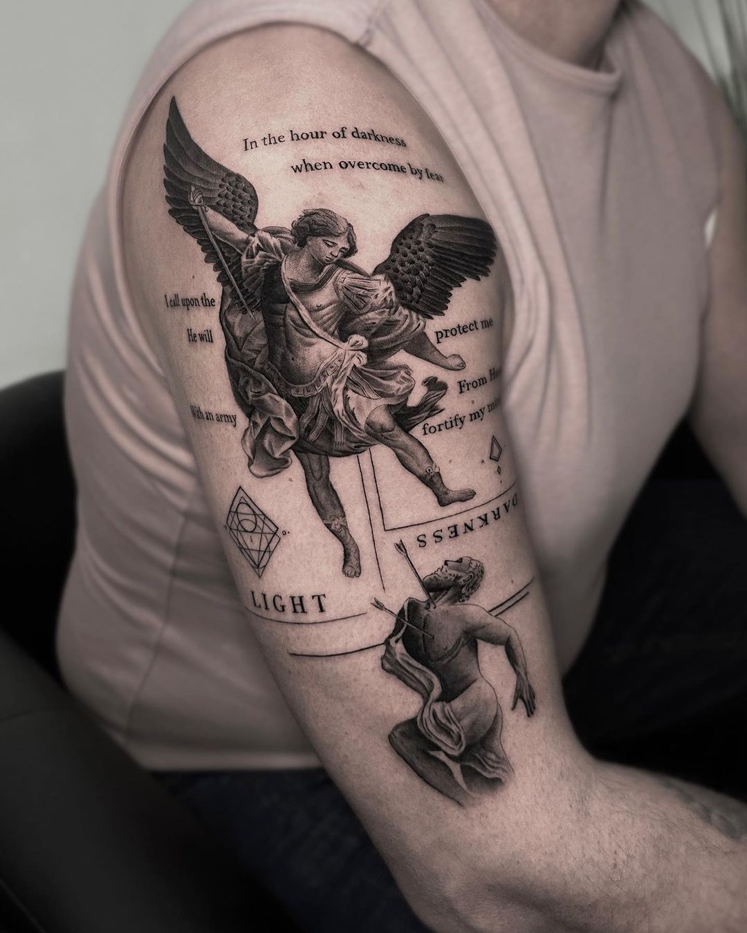 angel tattoos by gab7sz