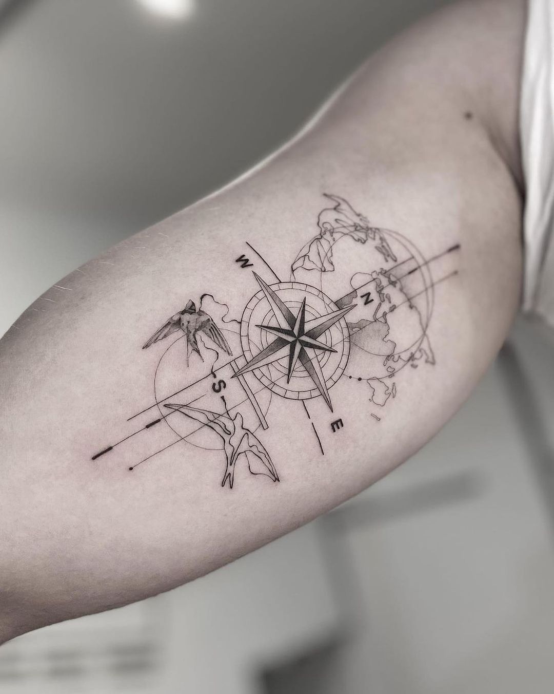 compass design by drop of you