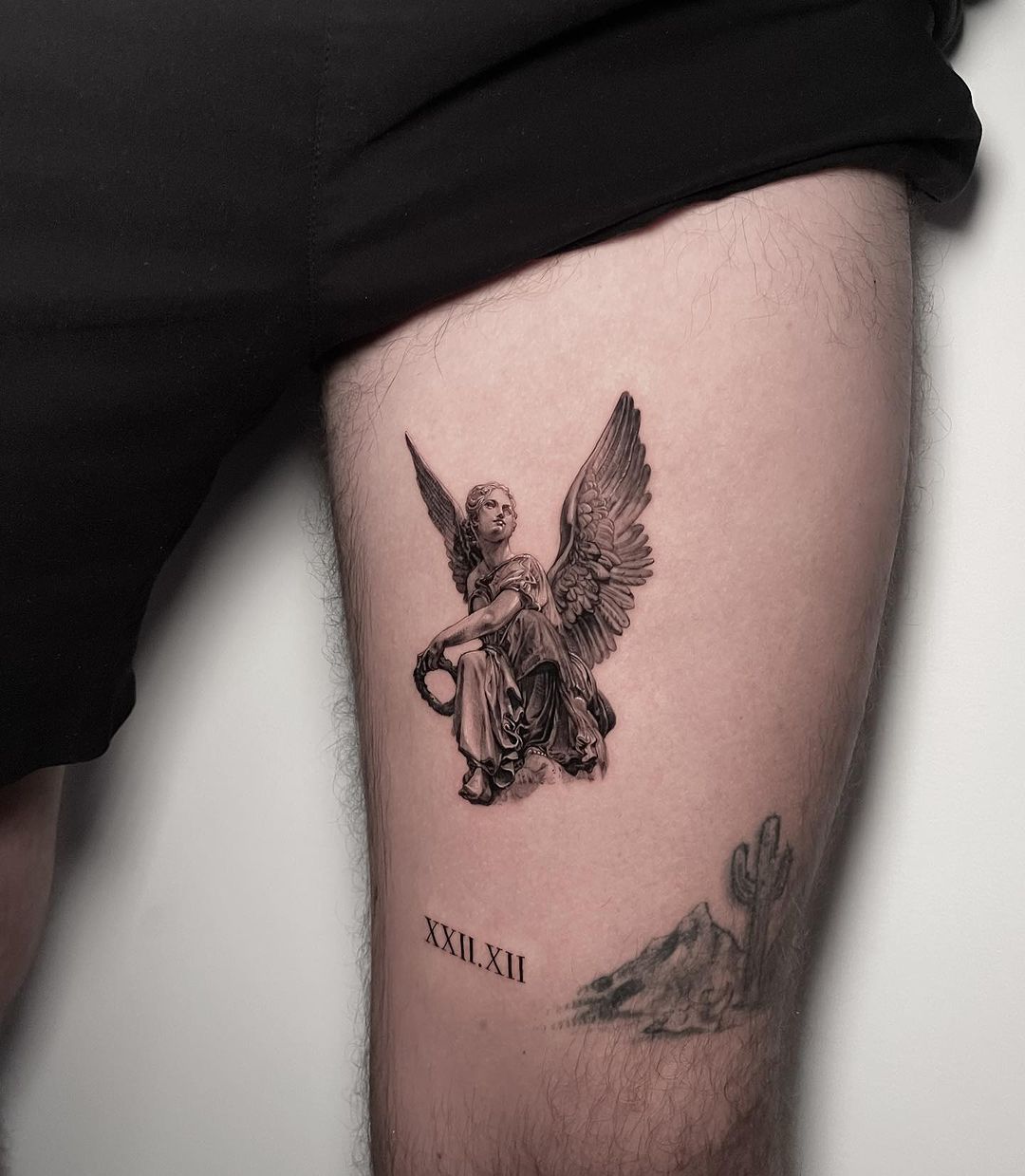 elegant angel tattoo by studio290