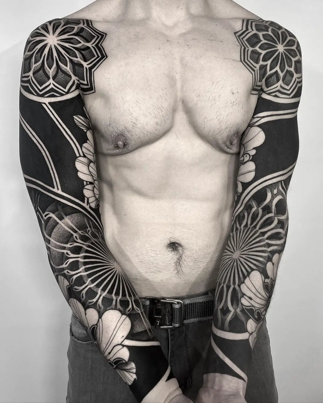 floral mandala tattoo design by raimundo ramirez