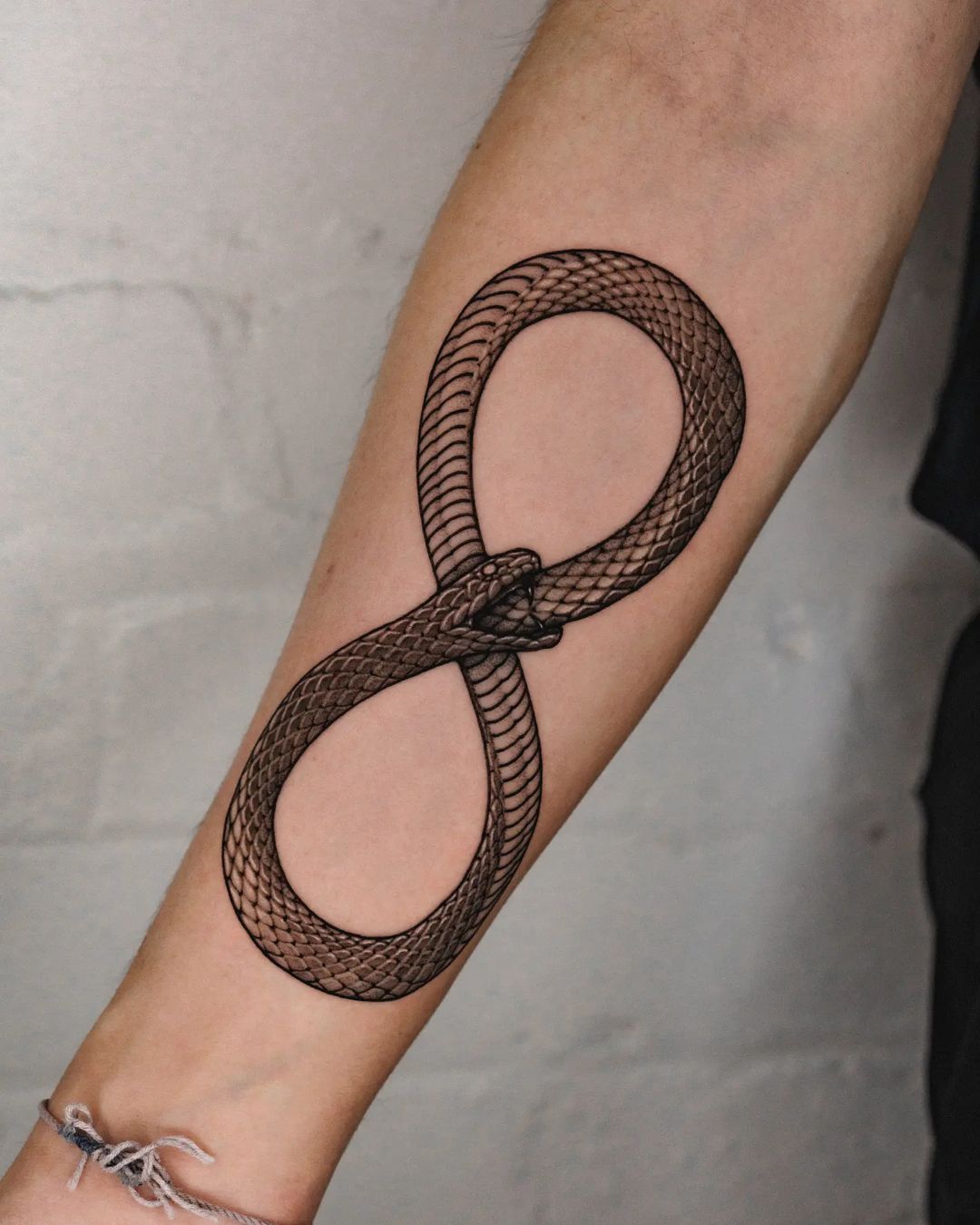 infinity snake tattoo by koonoblk