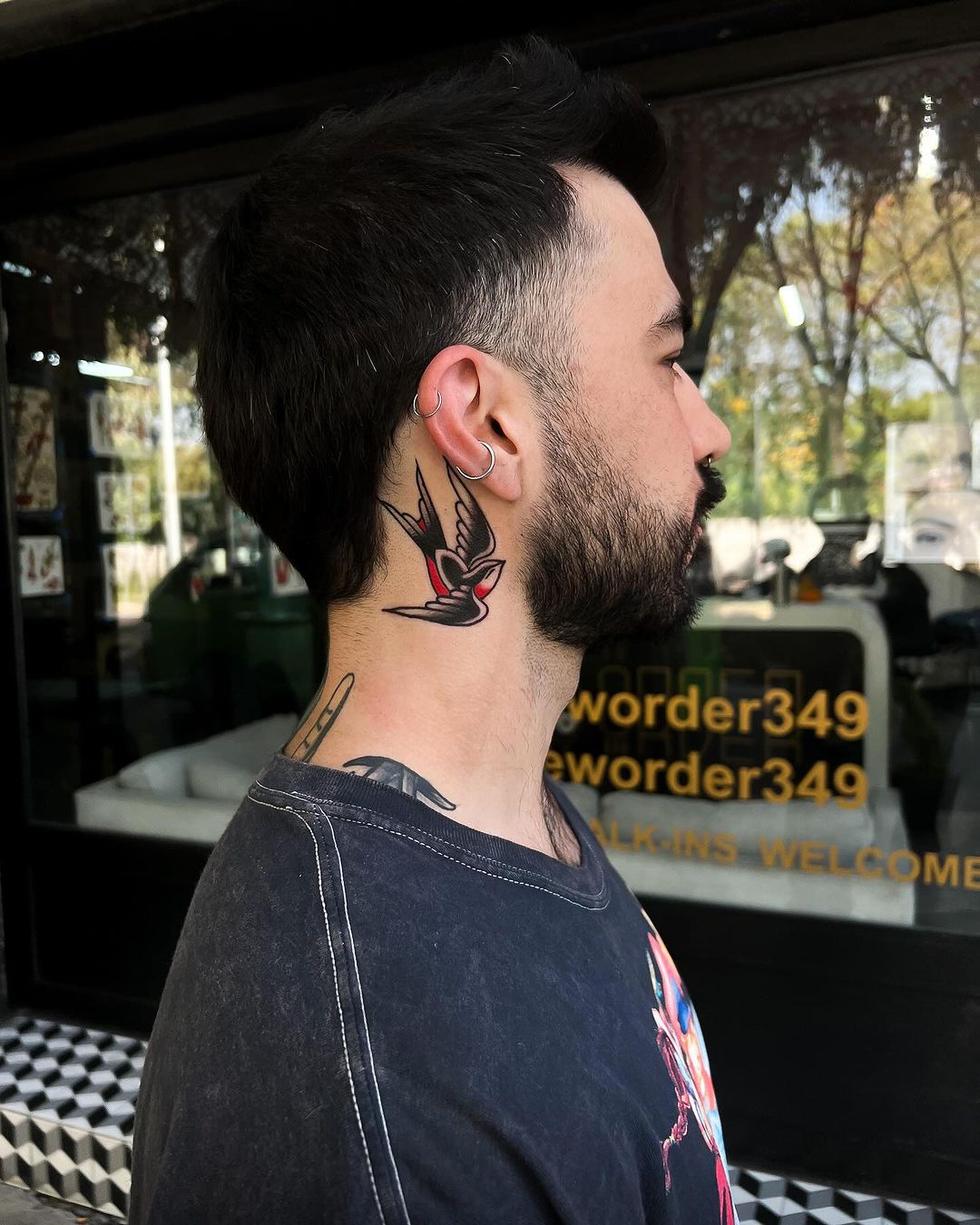 neck tattoo design by jeronimo tattoo