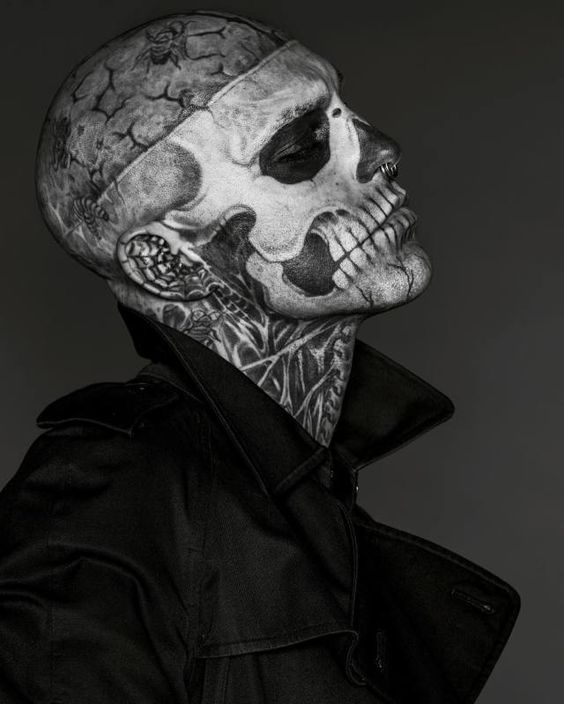 skull face tattoos