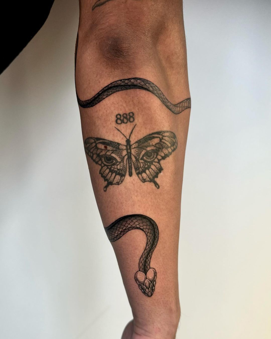 snake tattoos by dk blkck