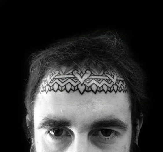 tribal face tattoo design