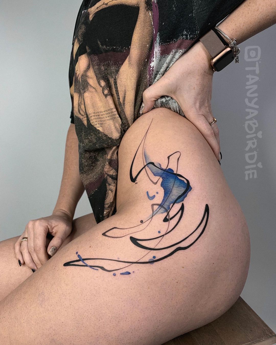 watercolor tattoos by tanyabirdie