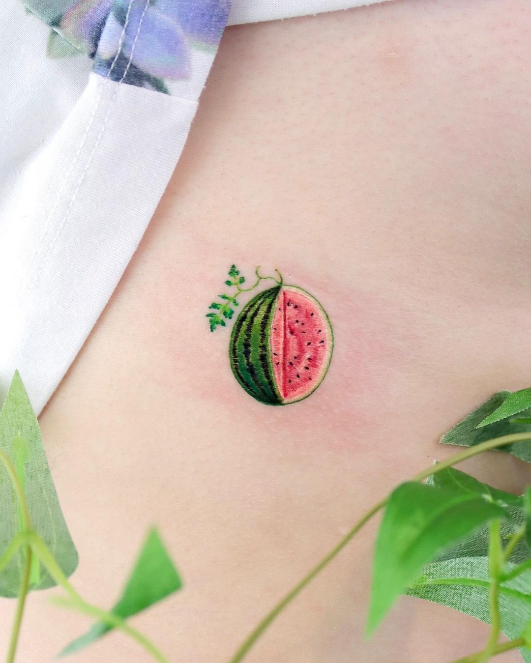 watermelon ribs tattoos by ovenlee.tattoo