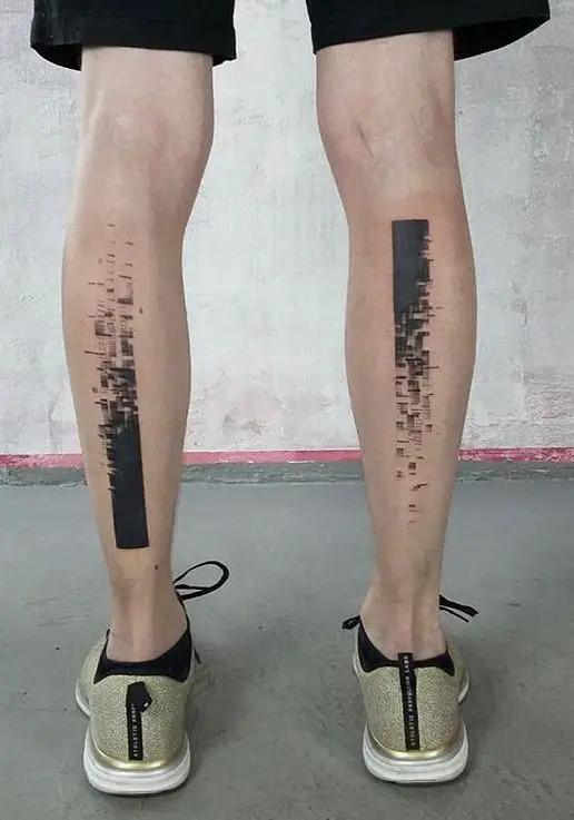 wonderful lowet leg tattoo