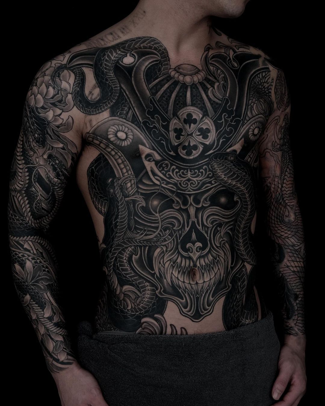 Full body men tattoo deisgn by eugenetattoo