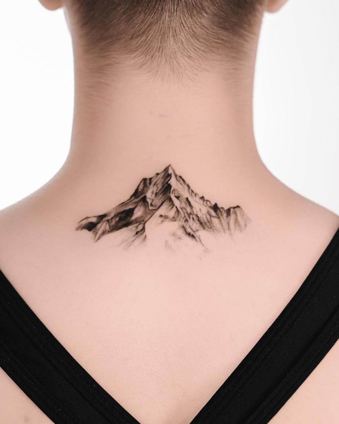 Minimalistic mountain tattoo design by nico.nic