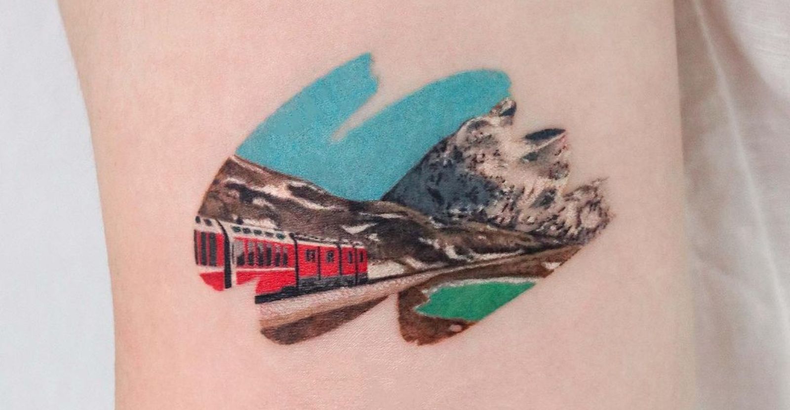 Mountain Lake Tattoo - Realistic Temporary Tattoos | Tattoo Icon –  TattooIcon