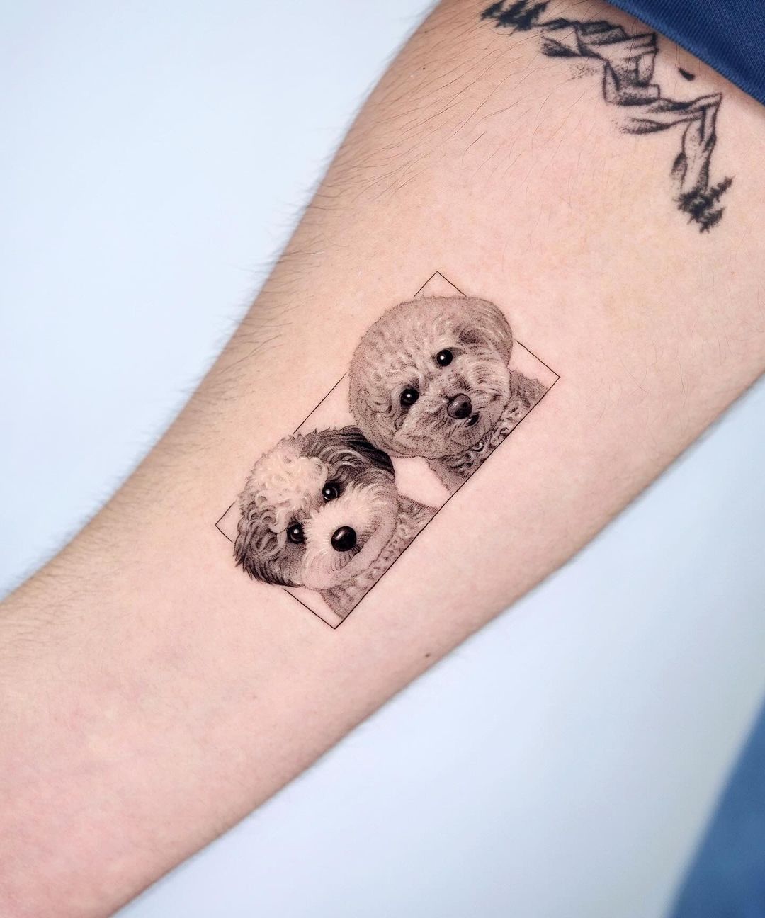 Small dog tattoo by zeal tattoo
