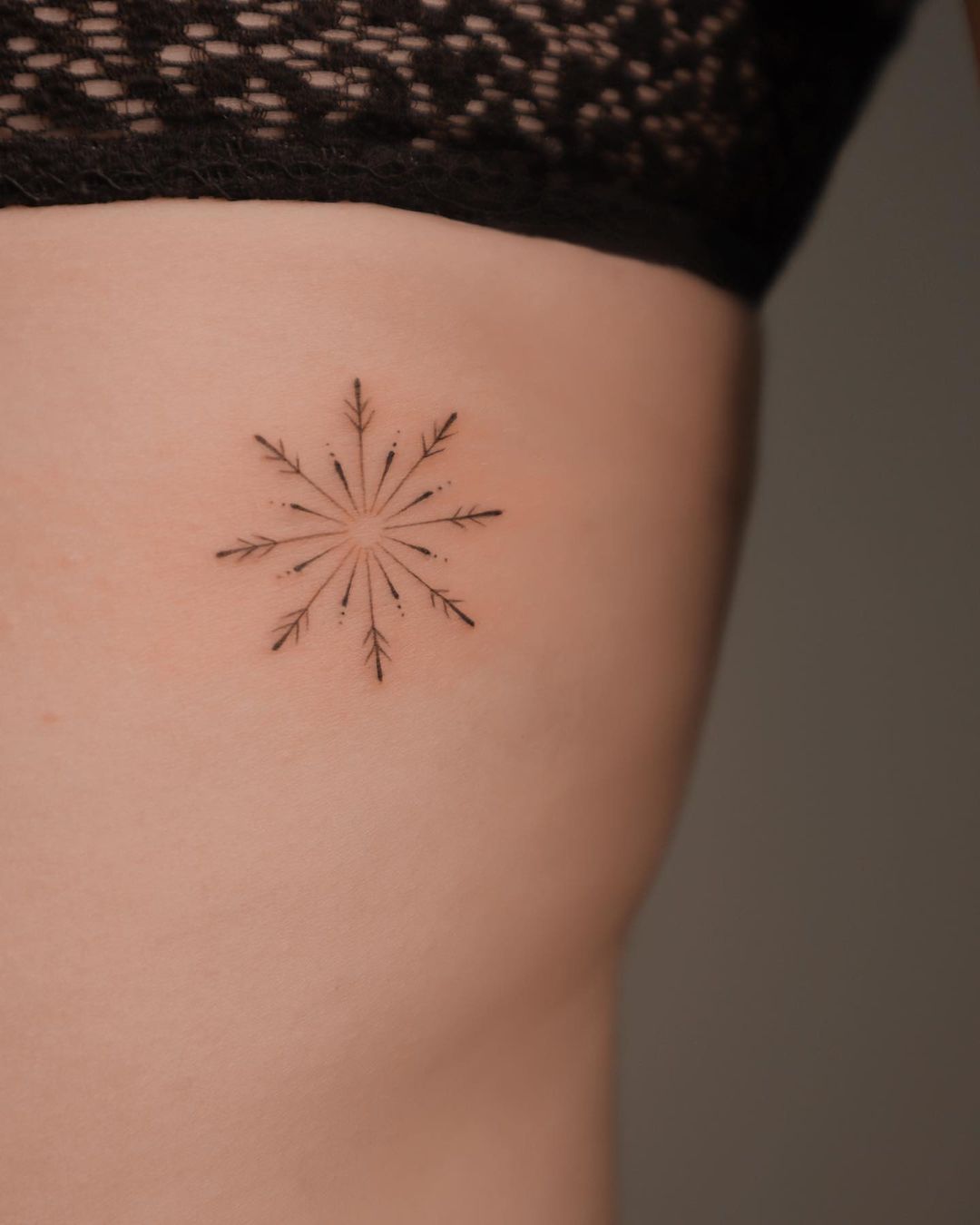 Snowflake tattoos for women by janapadar