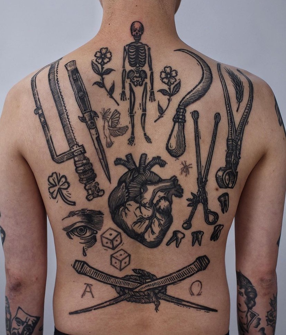 Traditional tattoos by flashtattoomag